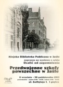 Wystawy: Przedwojenne szkoły powszechne w Jaśle