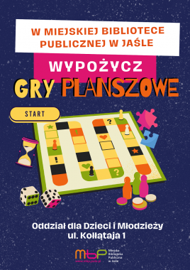 Wypożycz gry planszowe w Miejskiej Bibliotece Publicznej w Jaśle