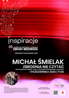 Festiwal: Zbrodnia nie czytać - Michał Śmielak w naszej Bibliotece!