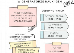 Otwieramy miejsce dla Młodzieży w Generatorze Nauki GEN!