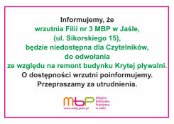 Wrzutnia w Filiinr 3 nieczynna do odwołania!